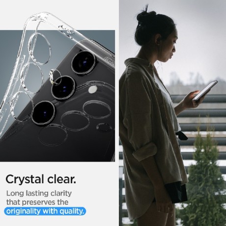 Оригінальний чохол Spigen Liquid Crystal  для Samsung Galaxy S24+Plus - Crystal Clear