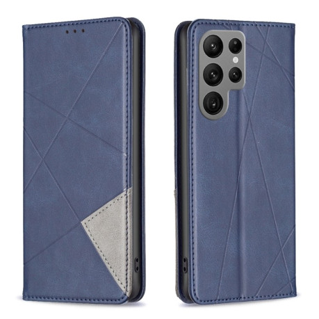Чохол-книжка Rhombus Texture для Samsung Galaxy S25 Ultra 5G - синій