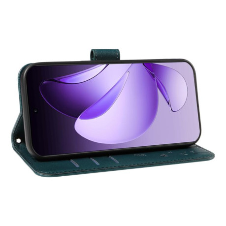 Чехол-книжка Dandelion Embossed Pattern Flip Leather для OPPO Reno13 Pro Global - синий