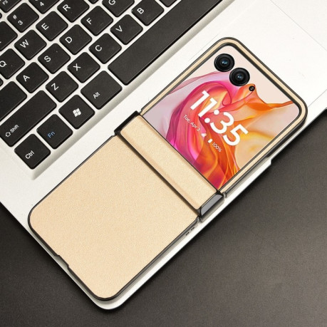 Протиударний чохол Sandskin Texture на Motorola Razr 50 Ultra - золотий