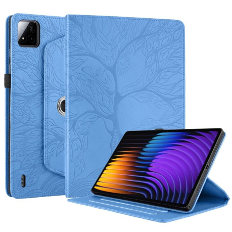 Чехол-книжка Tree Life Embossed Rotation Leather для Xiaomi Pad 7 / 7 Pro - синий