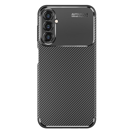 Противоударный чехол Carbon Fiber Texture на Samsung Galaxy A24 4G - черный