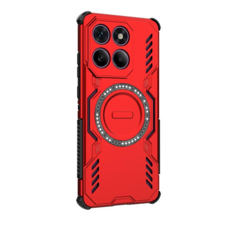 Противоударный чехол Butterfly Armor MagSafe Magnetic Ring Shockproof для Motorola Edge 60 Pro 5G - красный