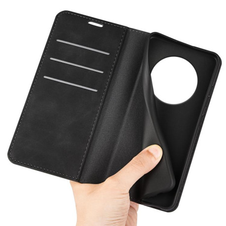 Чехол-книжка Retro Skin Feel Business Magnetic на Realme 14 Pro+ - черный