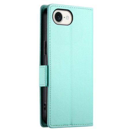 Чохол-книжка Side Buckle Magnetic Frosted Leather для iPhone 16e - зелений