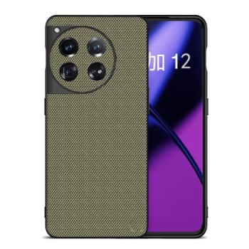Противоударный чехол Nylon Cloth Texture +TPU для OnePlus 12 - зеленый