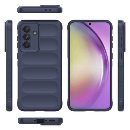 Силиконовый чехол Magic Flannel для Samsung Galaxy A56 5G - синий