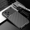 Ударозахисний чохол HMC Carbon Fiber Texture для Xiaomi Redmi Note 12 Global/Poco X5 - чорний
