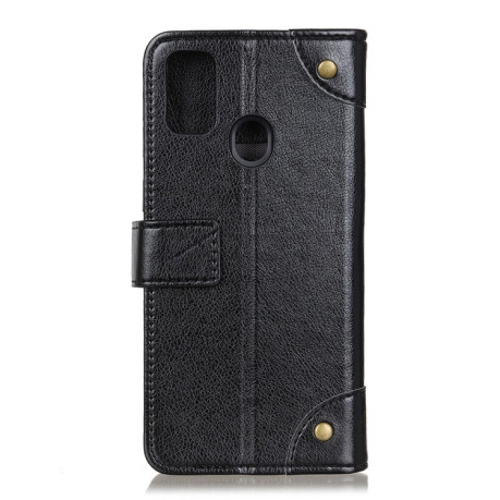 Чохол-книжка Copper Buckle Nappa Texture Xiaomi Redmi 10A/9C - чорний