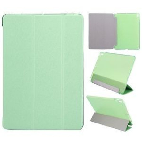 Чехол Silk Texture Three-folding Sleep /Wake up для iPad Air 2019/Pro 10.5- зеленый