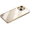 Чохол протиударний Metal Frame Frosted PC для iPhone 15 - золотий