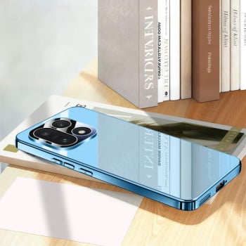 Чехол Electroplating Ice Crystal Airbag Full Coverage Shockproof на OnePlus 15 — синий