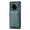 Чехол Denim Texture Leather Skin на Realme 14 Pro+ - зелений
