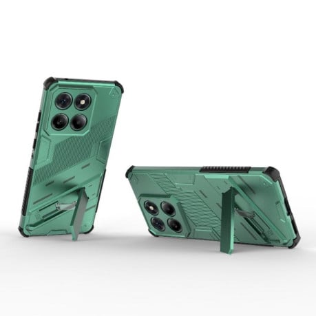 Противоударный чехол Punk Armor для Motorola Edge 60 Fusion 5G - зеленый