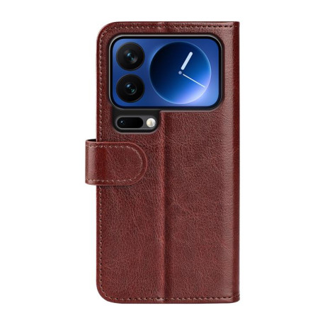 Чохол-книжка R64 Texture Single для Xiaomi 17 Pro — коричневий