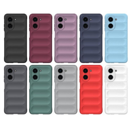 Силиконовый чехол Magic Flannel для Xiaomi Redmi A5 4G 171.7mm / Xiaomi Poco C71 4G - красный