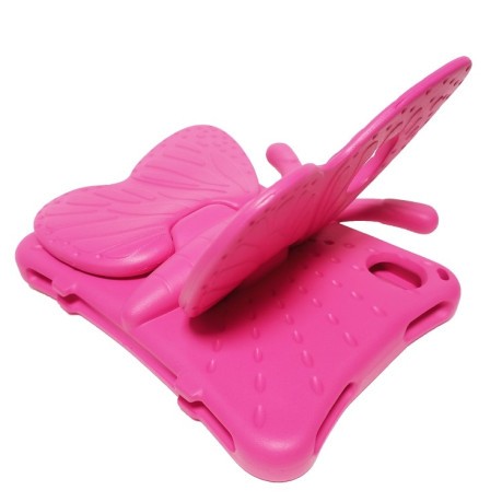 Чохол протиударний Butterfly Bracket EVA для iPad mini 6 - пурпурно-червоний