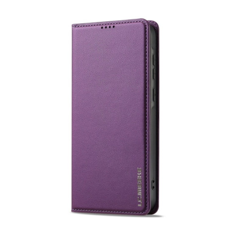 Чохол-книжка LC.IMEEKE L1 Series Frosted Fine Texture для Samsung Galaxy S25+ 5G - фіолетовий