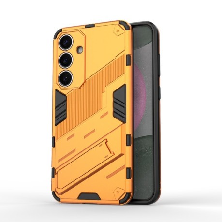 Протиударний чохол Punk Armor з підставкою на Samsung Galaxy S25+ 5G - помаранчевий