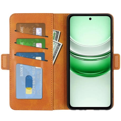 Чохол-книжка із двосторонньою магнітною застібкою на Realme C71 4G - жовтий