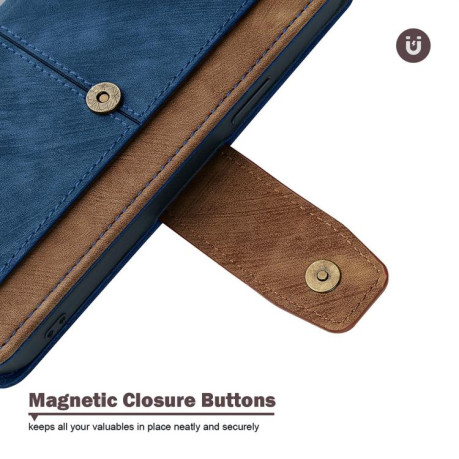 Чохол-книжка Color Stitching Skin Feel Leather RFID Blocking на OPPO A5 Pro 5G Global - синій