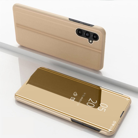 Чехол книжка Clear View на Samsung Galaxy A14 5G - золотой