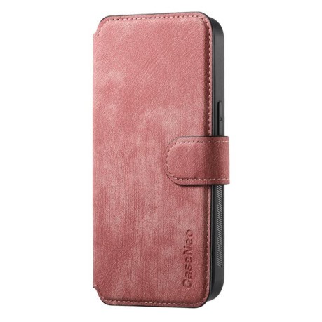 Чехол-книжка CaseNeo MagSafe RFID Anti-theft Retro Leather для iPhone 16e - розовый