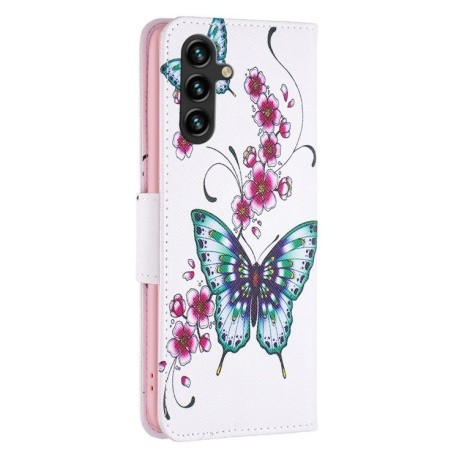 Чохол-книжка Colored Drawing Pattern для Samsung Galaxy A35 - Butterfly