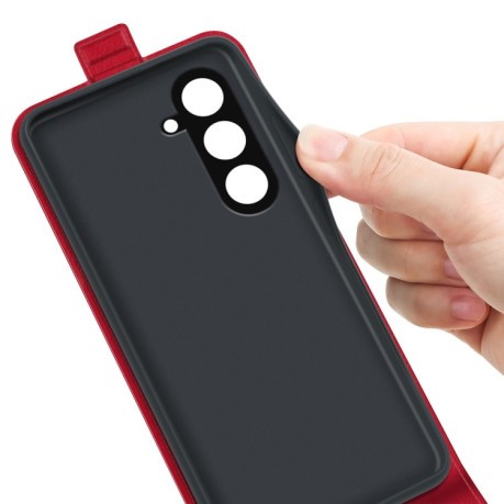 Флип-чехол R64 Texture Single на Samsung Galaxy S23 FE 5G - красный