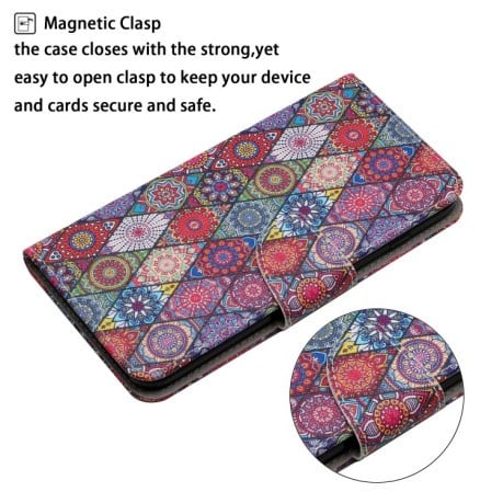 Чехол-книжка Colored Drawing Pattern для Samsung Galaxy A13 4G - Diamond Kaleidoscope