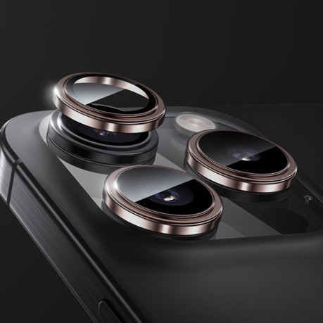 Захисне скло Benks King Kong Series Corning Single Metal Lens для iPhone 16 Pro Max - рожеве золото