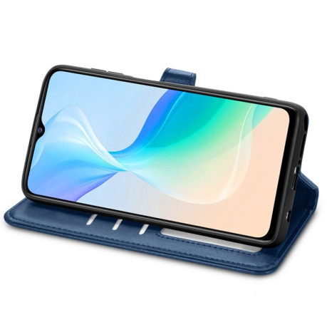 Чохол-книжка Retro Solid Color на Vivo Y76 5G - синій
