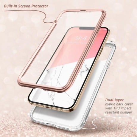 Двухсторонний чехол Supcase Cosmo для iPhone 12 Pro / iPhone 12 Marble