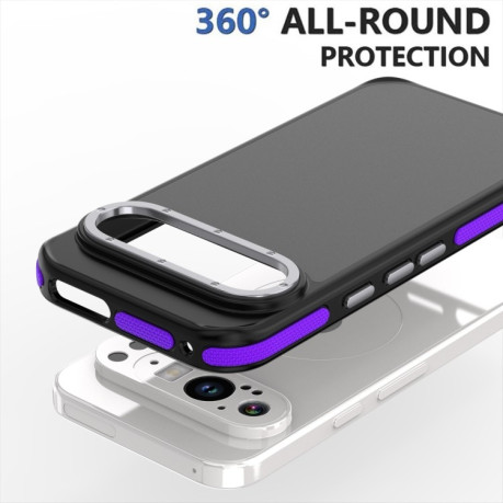 Протиударний чохол Dual-Color Skin Feel Shockproof Series для Google Pixel 9 Pro XL - фіолетовий