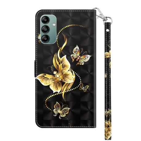 Чехол-книжка 3D Painting Leather для Samsung Galaxy A04s - Golden Swallow Butterfly