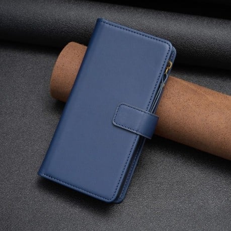 Чохол книжки Zipper Wallet Leather Flip на Xiaomi Redmi Note 13 4G - синій