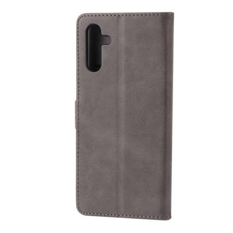 Чехол-книжка Happy Cat Pattern для Samsung Galaxy A56 5G - серый
