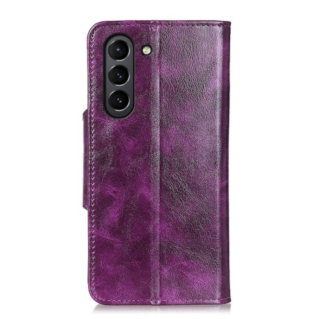 Чехол-книжка Crazy Horse Texture на Samsung Galaxy S21 FE - фиолетовый