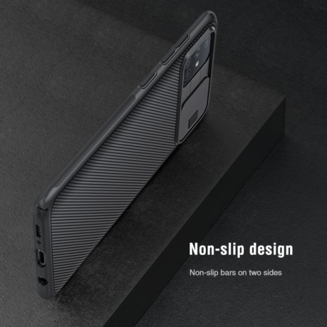 Противоударный чехол  NILLKIN Mirror Series  на Samsung Galaxy A71 - черный
