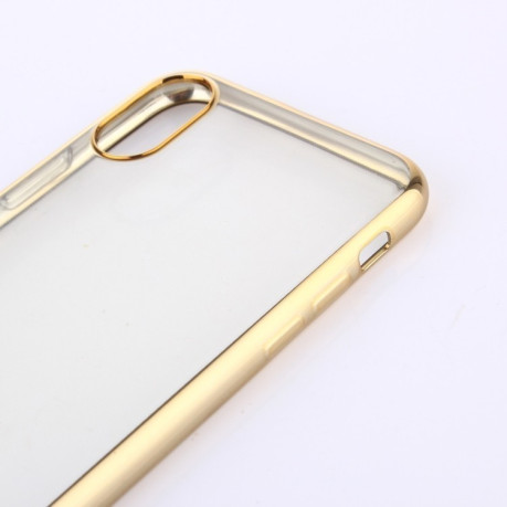 Чохол на iPhone X/Xs Electroplating Side золотий