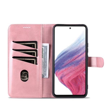 Чехол-книжка AZNS Skin Feel Calf для Samsung Galaxy A34 5G - розовое золото