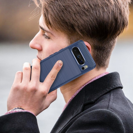 Протиударний чохол Brushed Texture Carbon Fiber на Google Pixel 8 Pro