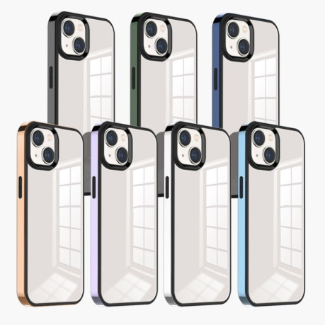 Протиударний чохол 3 in 1 Electroplated Frame Phantom на iPhone 14 Plus - зелений