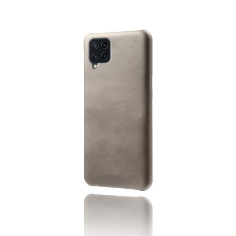 Противоударный чехол Calf Texture для Samsung Galaxy M22 - серый