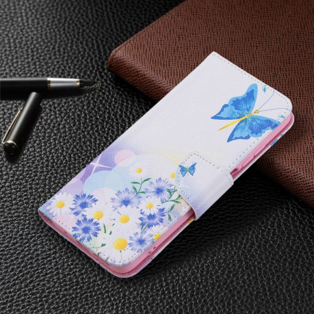 Чехол-книжка Colored Drawing Pattern для Xiaomi Redmi 10 - Butterfly Love