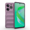 Силіконовий чохол Magic Flannel для Infinix Smart 8 - фіолетовий
