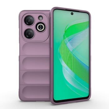 Силиконовый чехол Magic Flannel для Infinix Smart 8 - фиолетовый