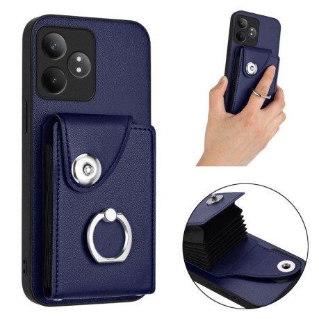 Протиударний чохол Organ Card Bag Ring Holde Realme GT Neo6 / GT 6T 5G  - синій