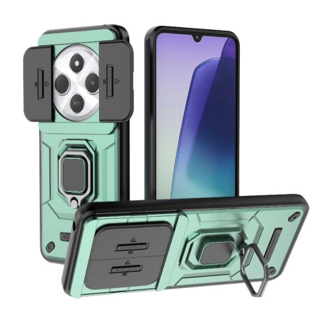 Протиударний чохол Sliding Camshield для Xiaomi Redmi 14C 4G/Poco C75/Redmi A4 5G - зелений