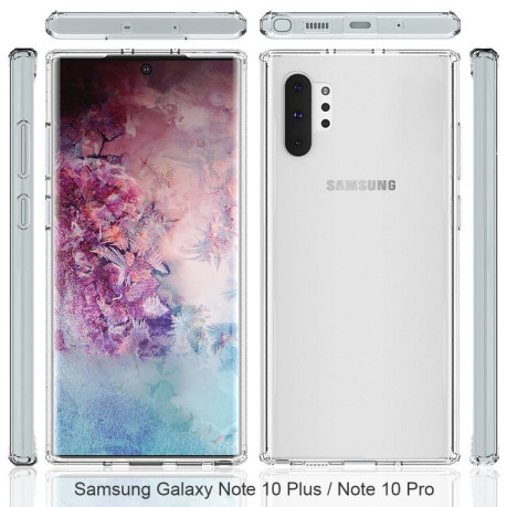 Ударозахисний чохол HMC Acrylic Protective Case на Samsung Galaxy Note10+Plus-рожевий